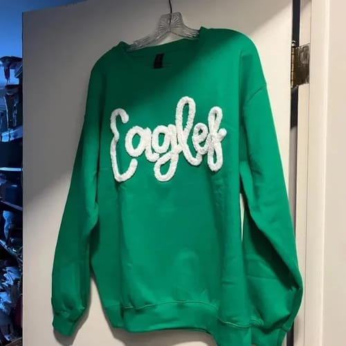 Customer photo review of Custom College Chenille Team Name Embroidered Sweatshirt
