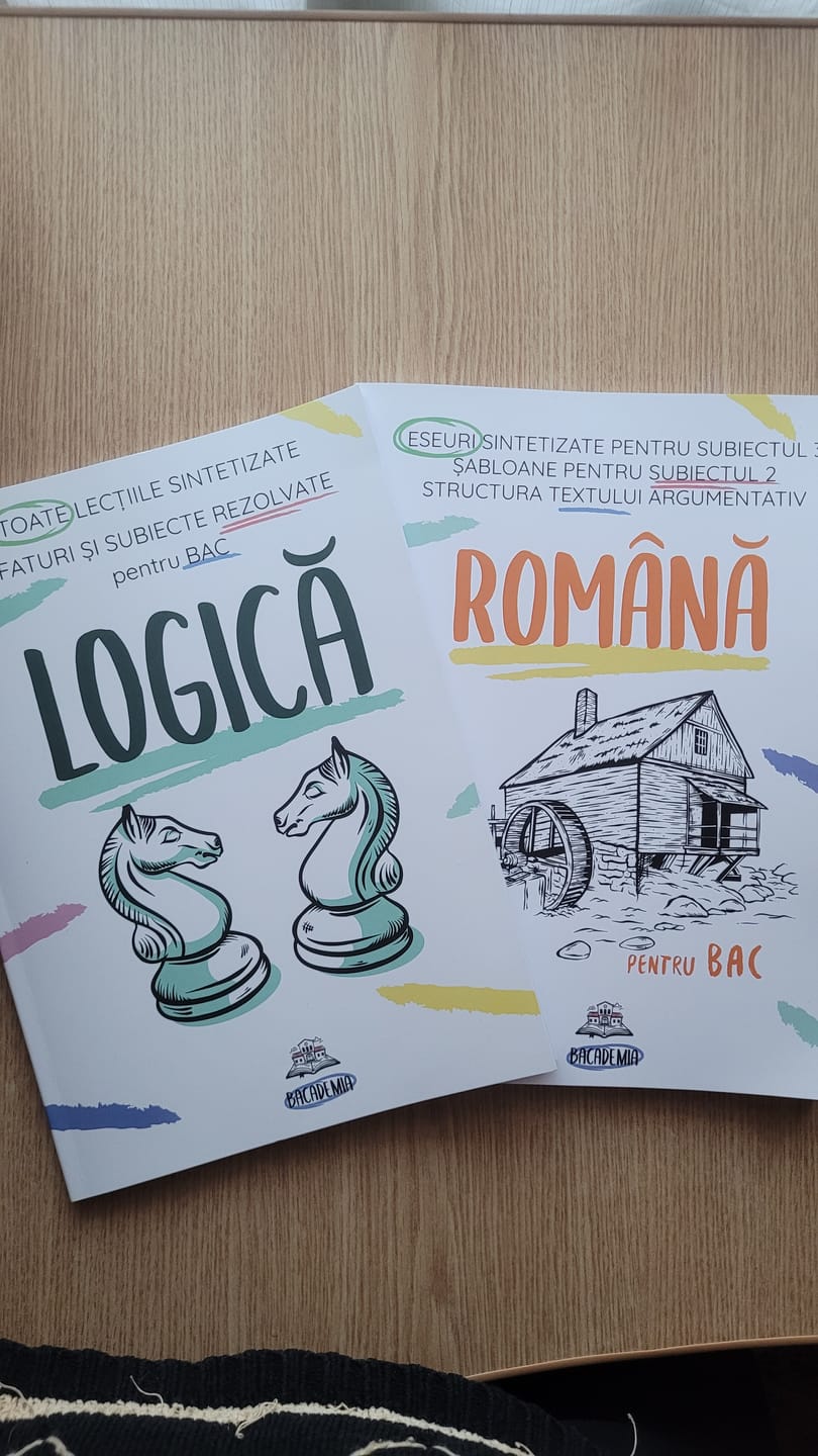Customer photo review of Pachet Bacalaureat (Română + Istorie + Logică) Bacademia