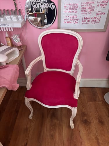 Customer photo review of Fabric Paint -- Raspberry