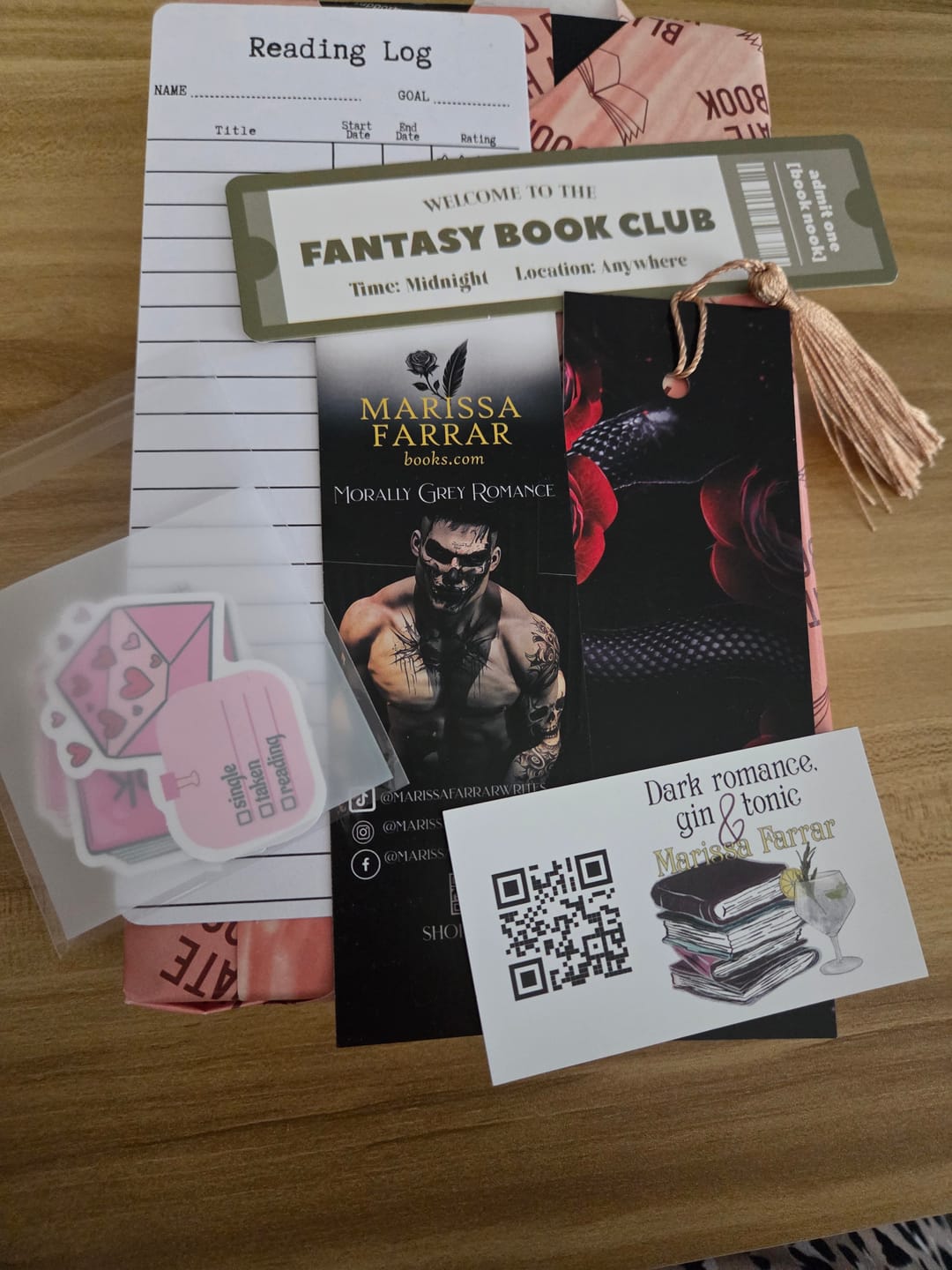 Customer photo review of Blind Date with a Romance Book!