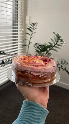 Customer photo review of Same Day Lemon and Raspberry Cake