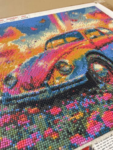 Kundenbewertung mit Foto zu Diamond Painting eigenes Bild