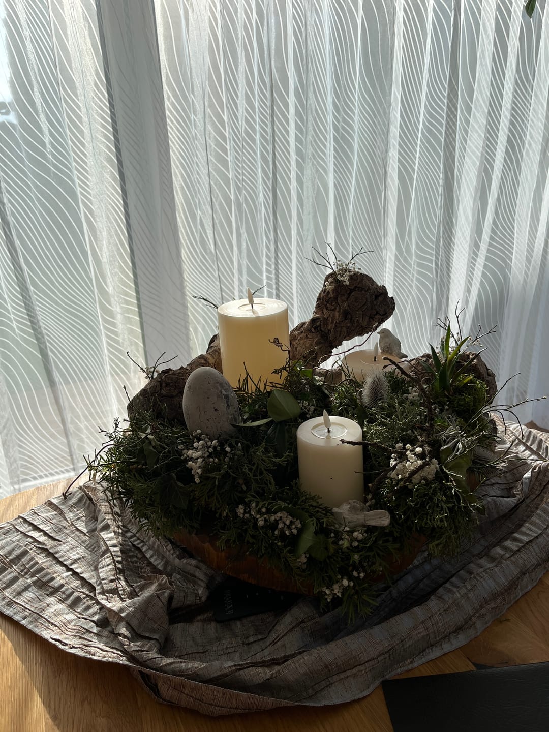 Customer photo review of LED Bloklys Ø 10 x 20 cm Cream