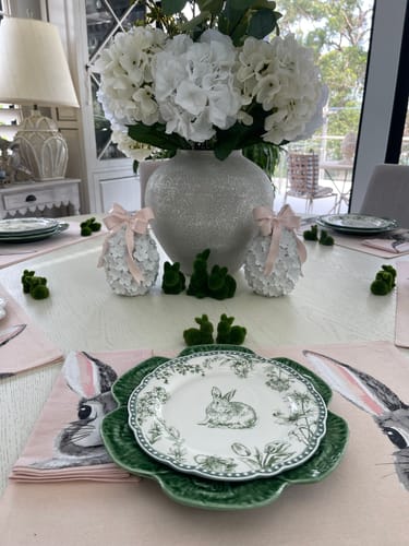 Customer photo review of Blush Bow and Daisy Egg (Set of 2)