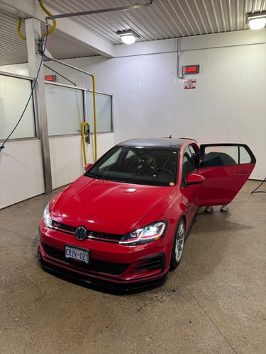 Customer photo review of Mk7.5 Golf (Base / GTI / R) Front Lip Splitter 2018–2021 – Hatchback