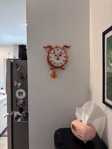 Customer photo review of Pig – DIY Wooden Clock, 3D Puzzle Craft Kit