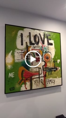 Customer review photo for Abstract Graffiti Art #GA139