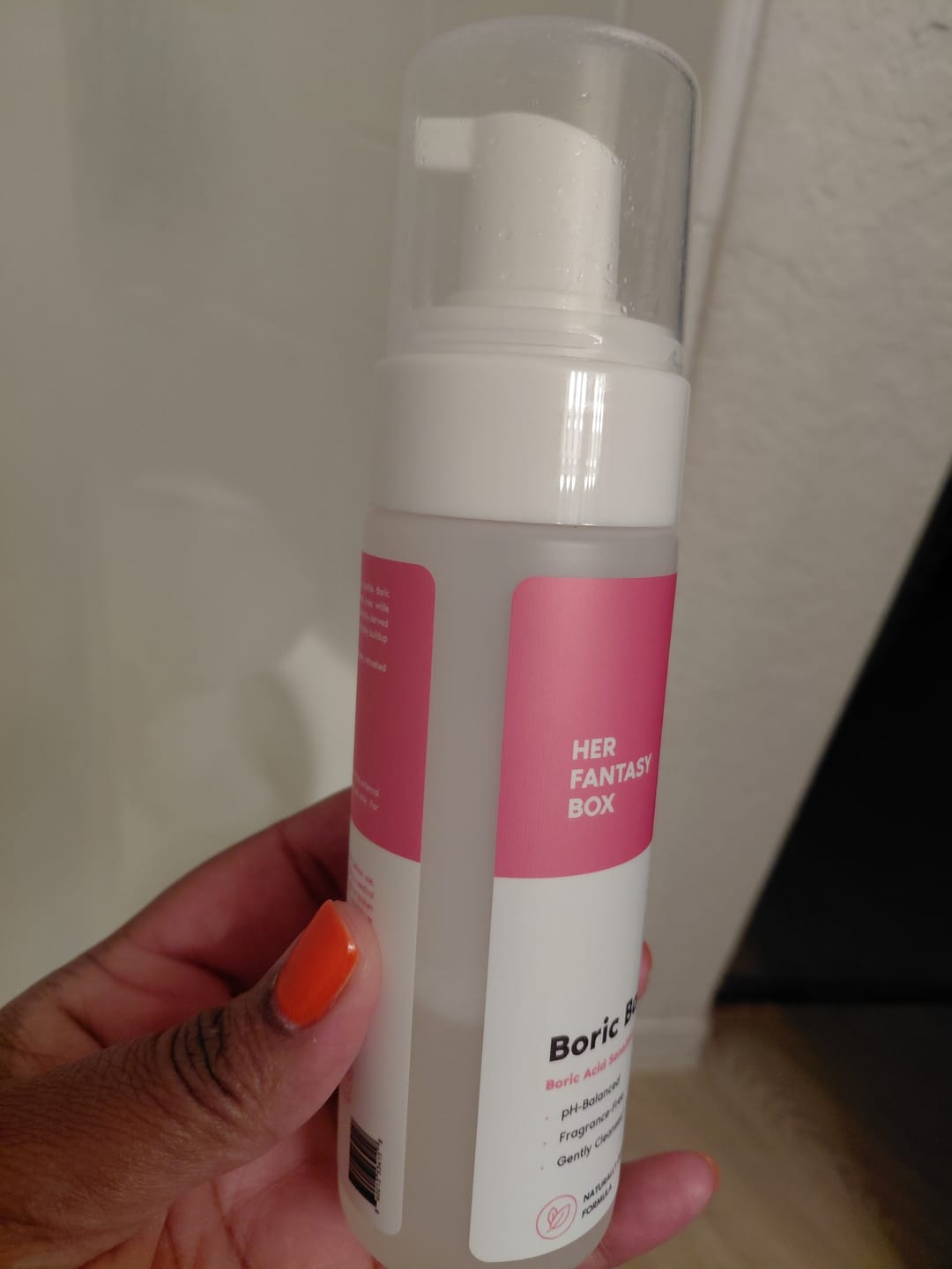 Customer photo review of Boric Balance - Sensitive Boric Acid Foam pH Wash - Natural Ingredients