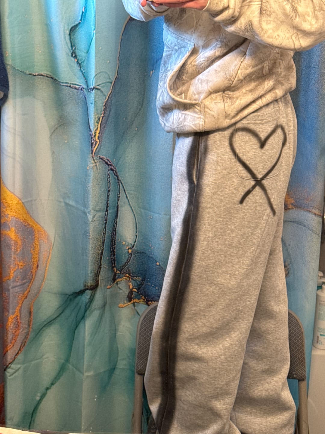 Customer photo review of Aelfric Eden Graffiti Heart Baggy Sweatpants
