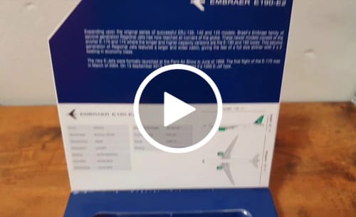 Customer video review of GEMINI WIDEROE E190-E2 1/400 REG#LN-WEA (**)