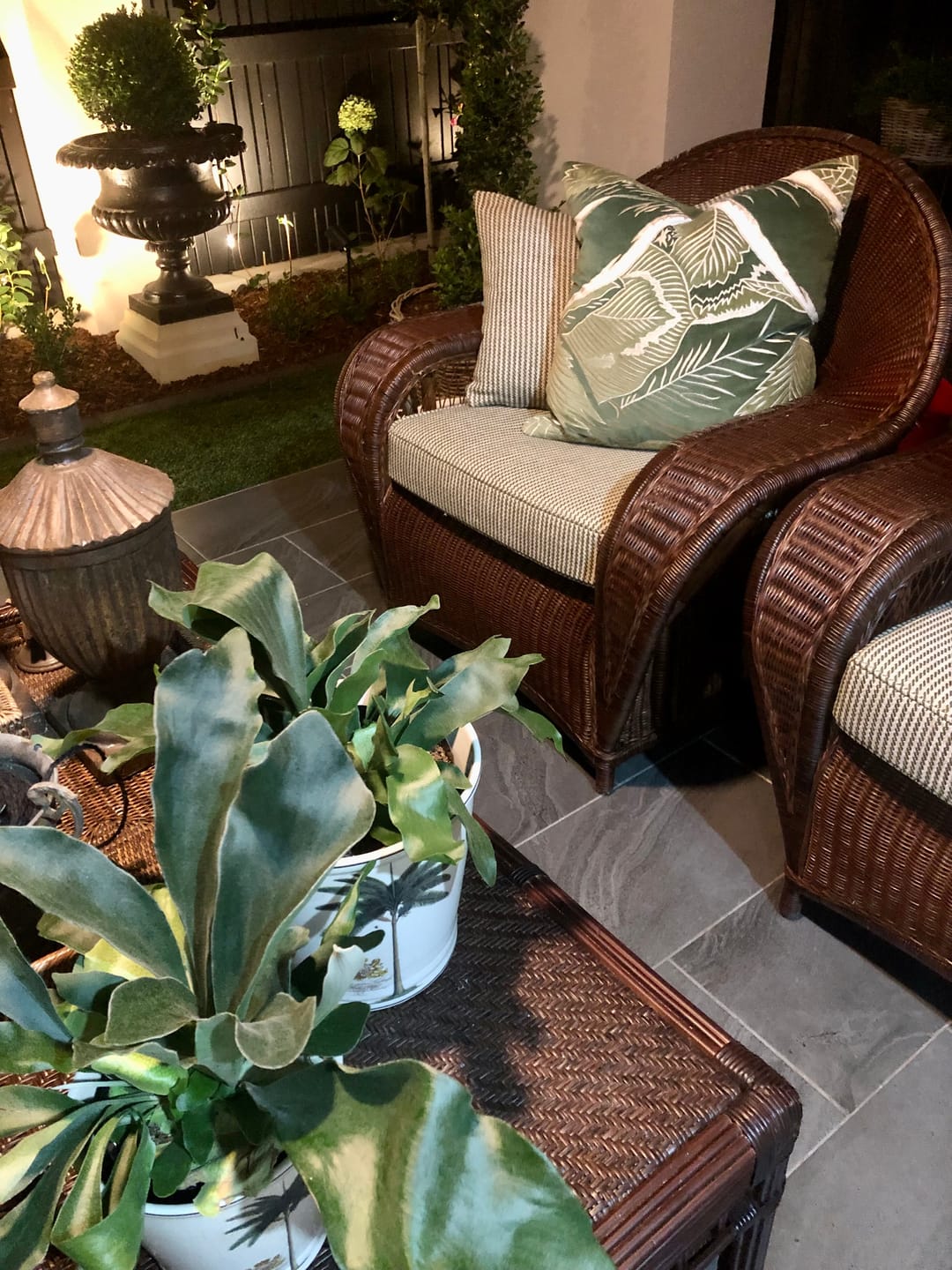 Customer photo review of Rake Applique Velvet Jungle Lounge Cushion 55 x 55cm
