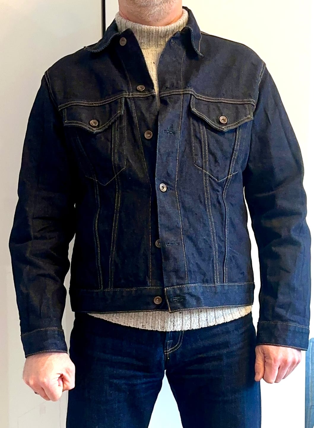 Customer photo review of Lot 601 1969 Model 3rd Selvedge Denim Jacket