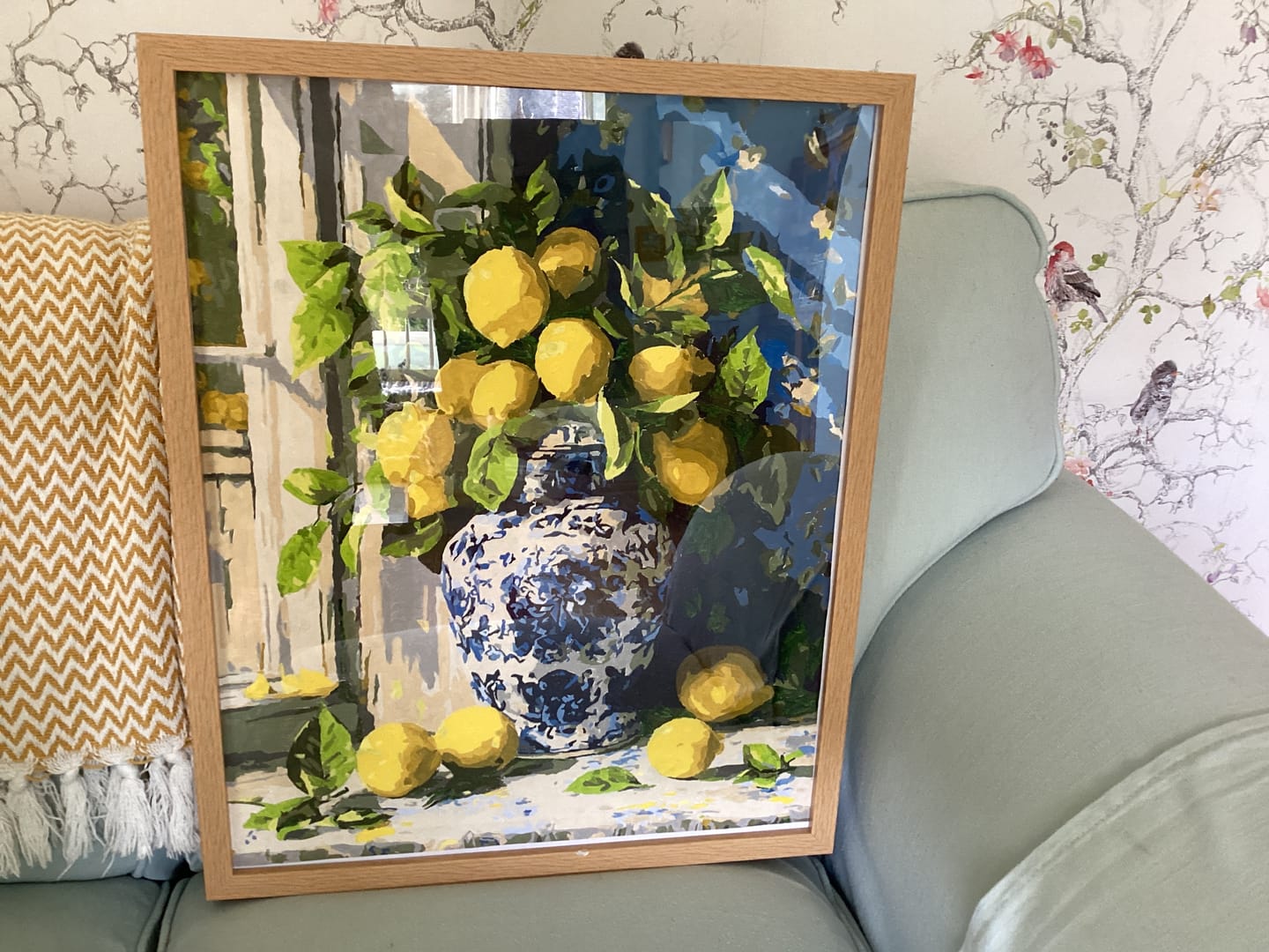Customer photo review of Lemon bouquet | Paint by Number