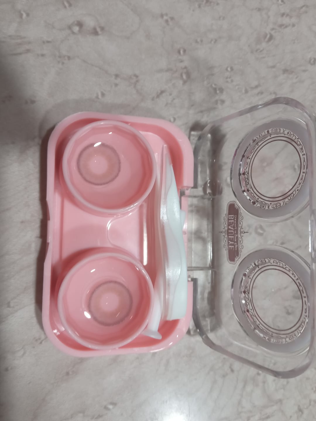 Customer photo review of Rome Gray Colored Contact Lenses