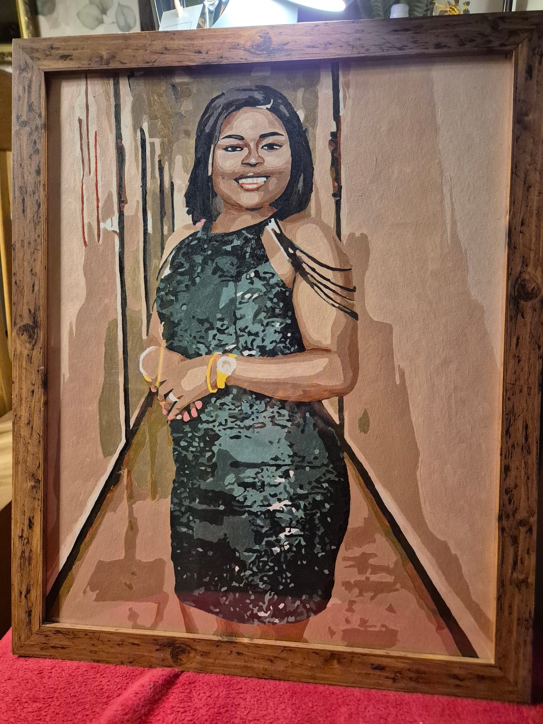 Customer photo review of Custom Paint By Numbers