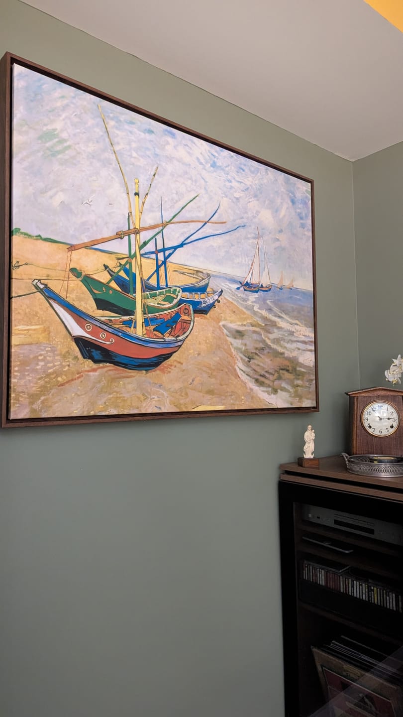 Customer photo review of Fishing Boats At Sainte-Marie By Van Gogh