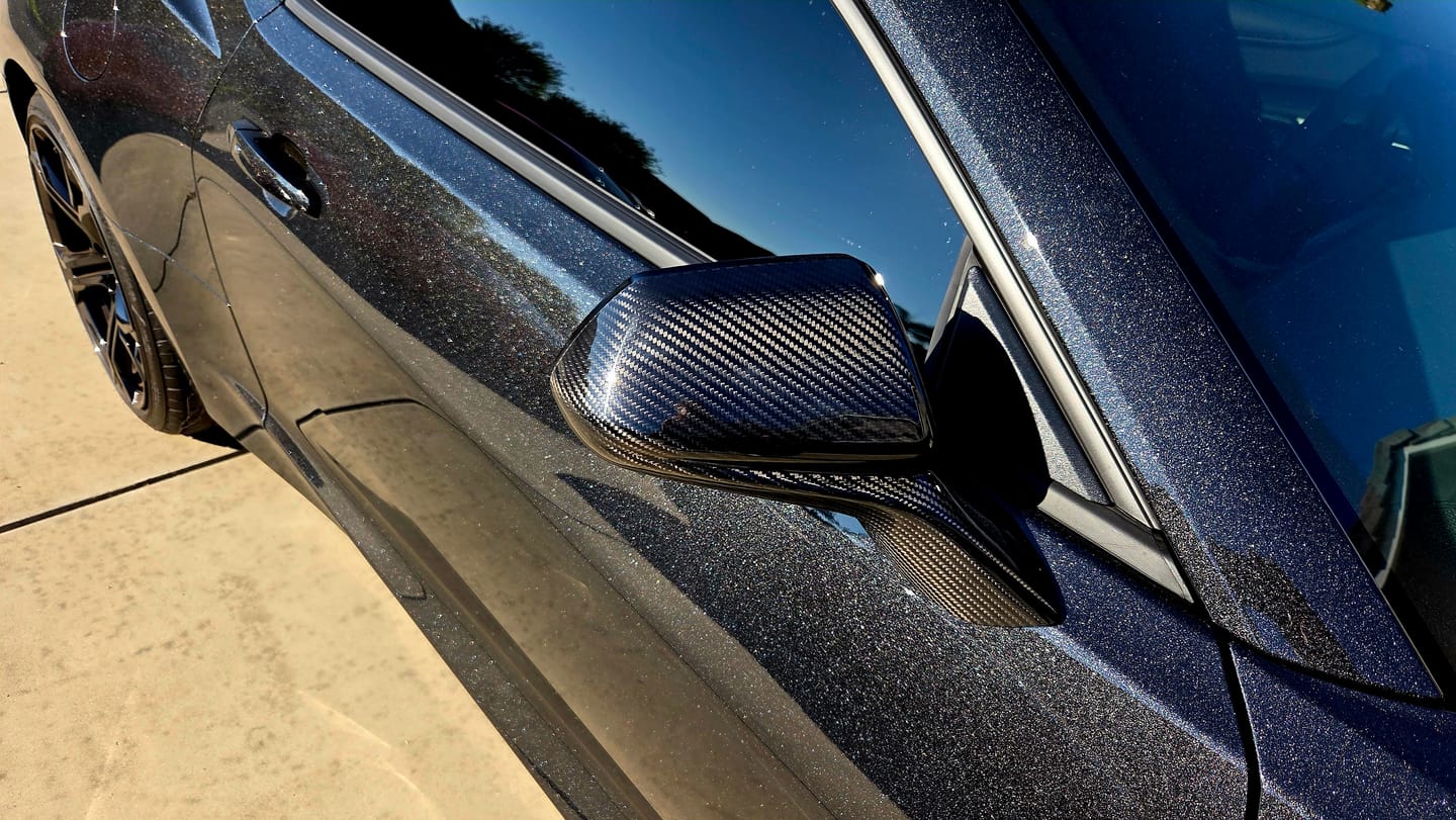 Customer photo review of 2016-2024 Camaro Carbon Fiber Mirror Covers