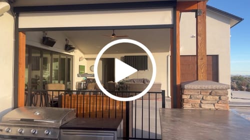 Customer video review of SmartWings Motorized Zipper Track Windproof Outdoor Shades