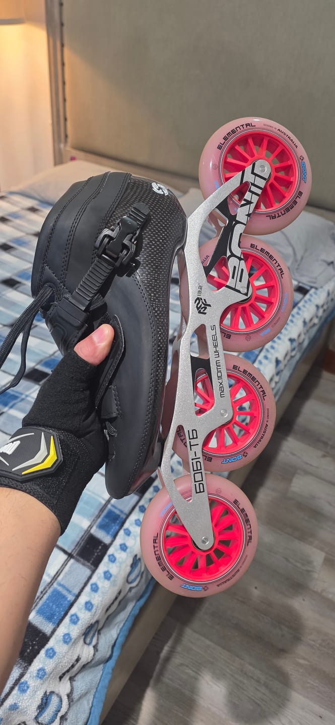 Customer photo review of Elemental Inline Skate Wheel