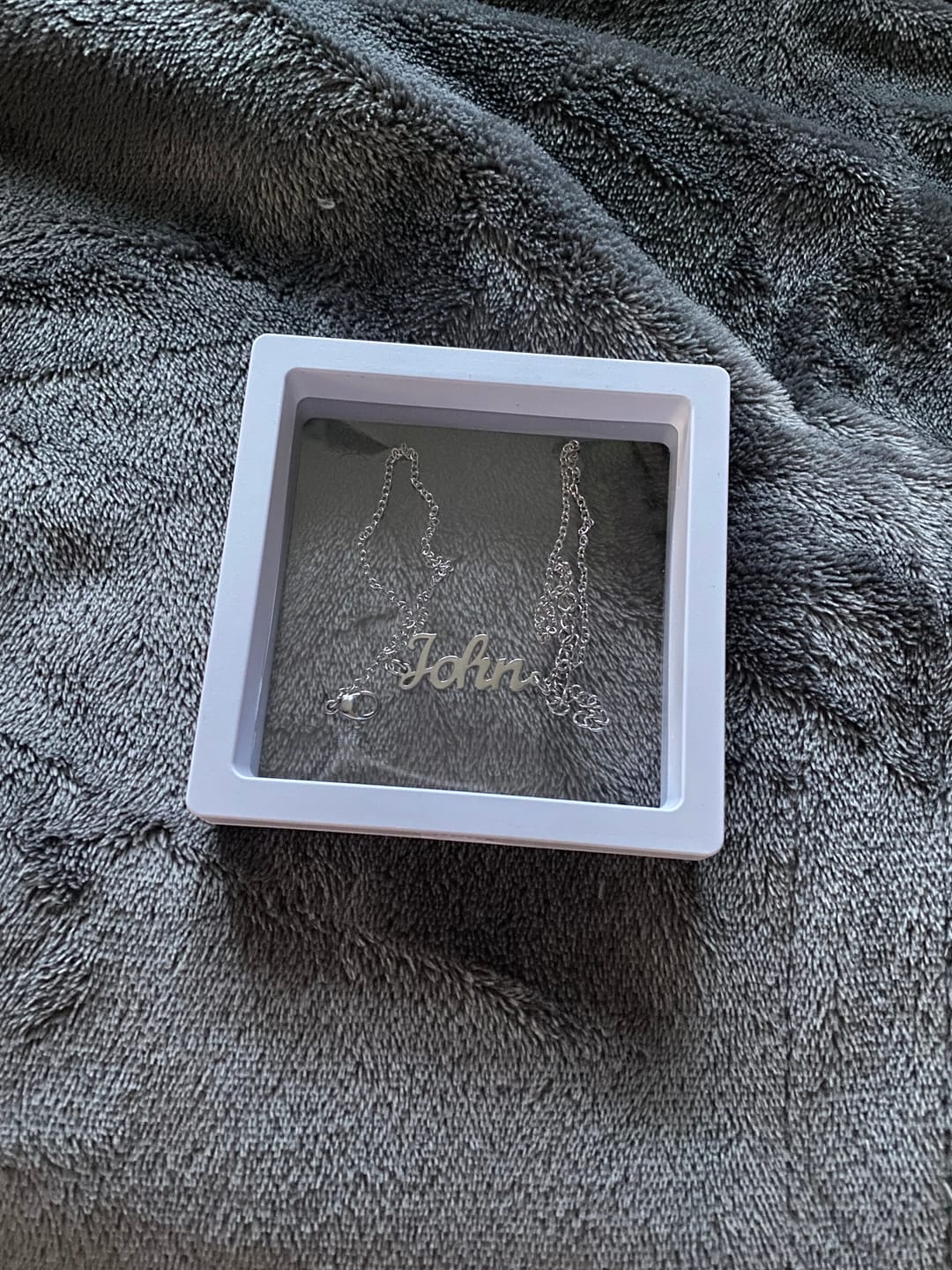 Customer photo review of Custom Name Anklet