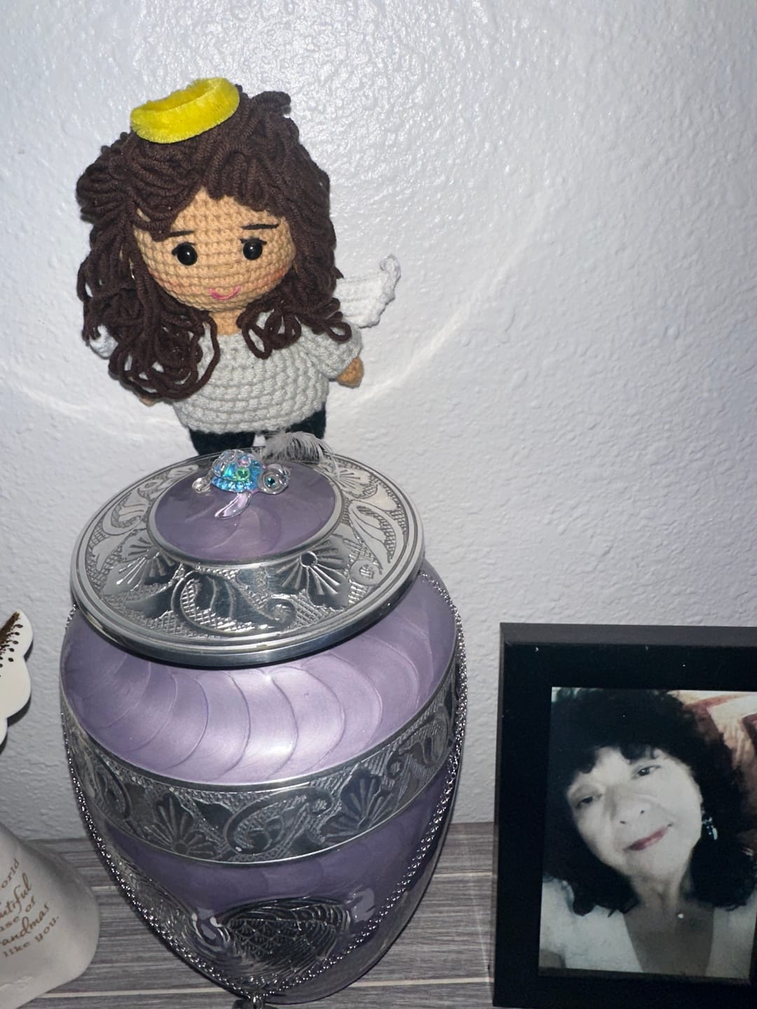 Customer photo review of Tranquil® - Personalized Crochet Doll with Photo Card (Christmas CUT-OFF: Nov 25th)