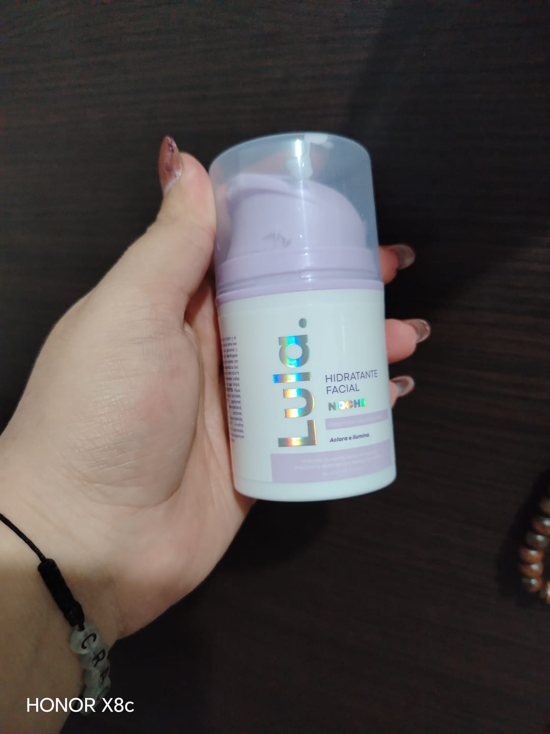 Customer photo review of Hidratante facial de noche con Ceramidas