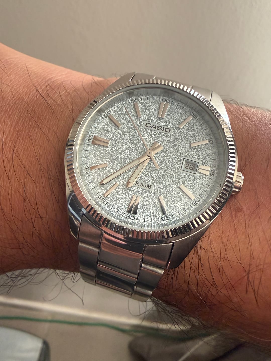 Customer photo review of Reloj Casio Análogo MTP-1302DA-2A2 Celeste 38,5mm