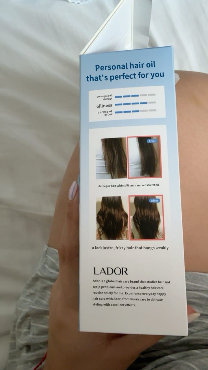Customer photo review of LADOR x BTS JIMIN Angel Muguet Perfume Hair Oil 80ml