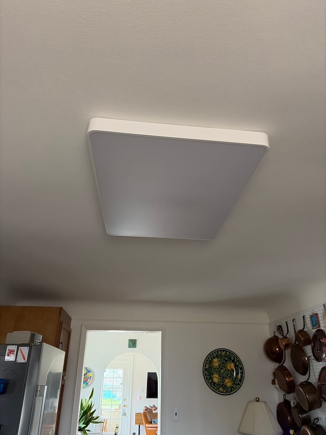 Customer photo review of Minimalist Dimmable LED Rectangle Flush Mount Ceiling Light