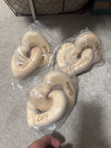 Customer photo review of Romantic Couple - Personalized Infinity Heart Sculpture