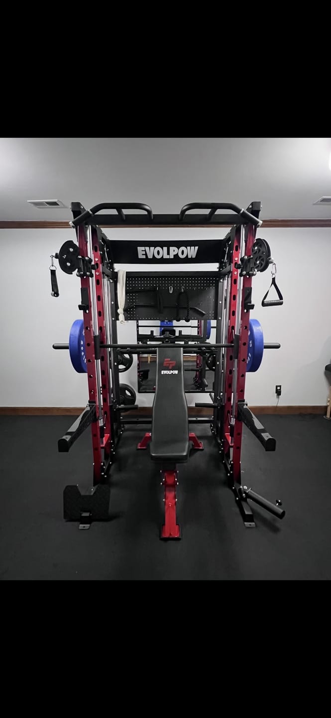 Customer photo review of EVOLPOW M2B Brute All-In-One Smith Machine Home Gym