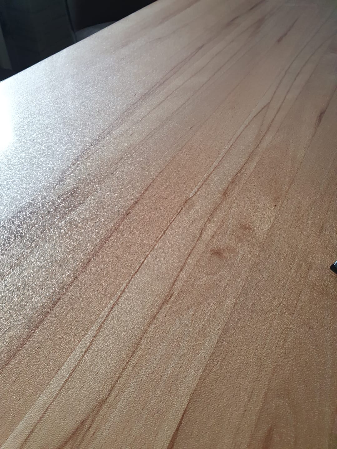 Customer photo review of Transparente Folie Schutzfolie leicht mattiert mit abgeschrägter V-Kante, eckig