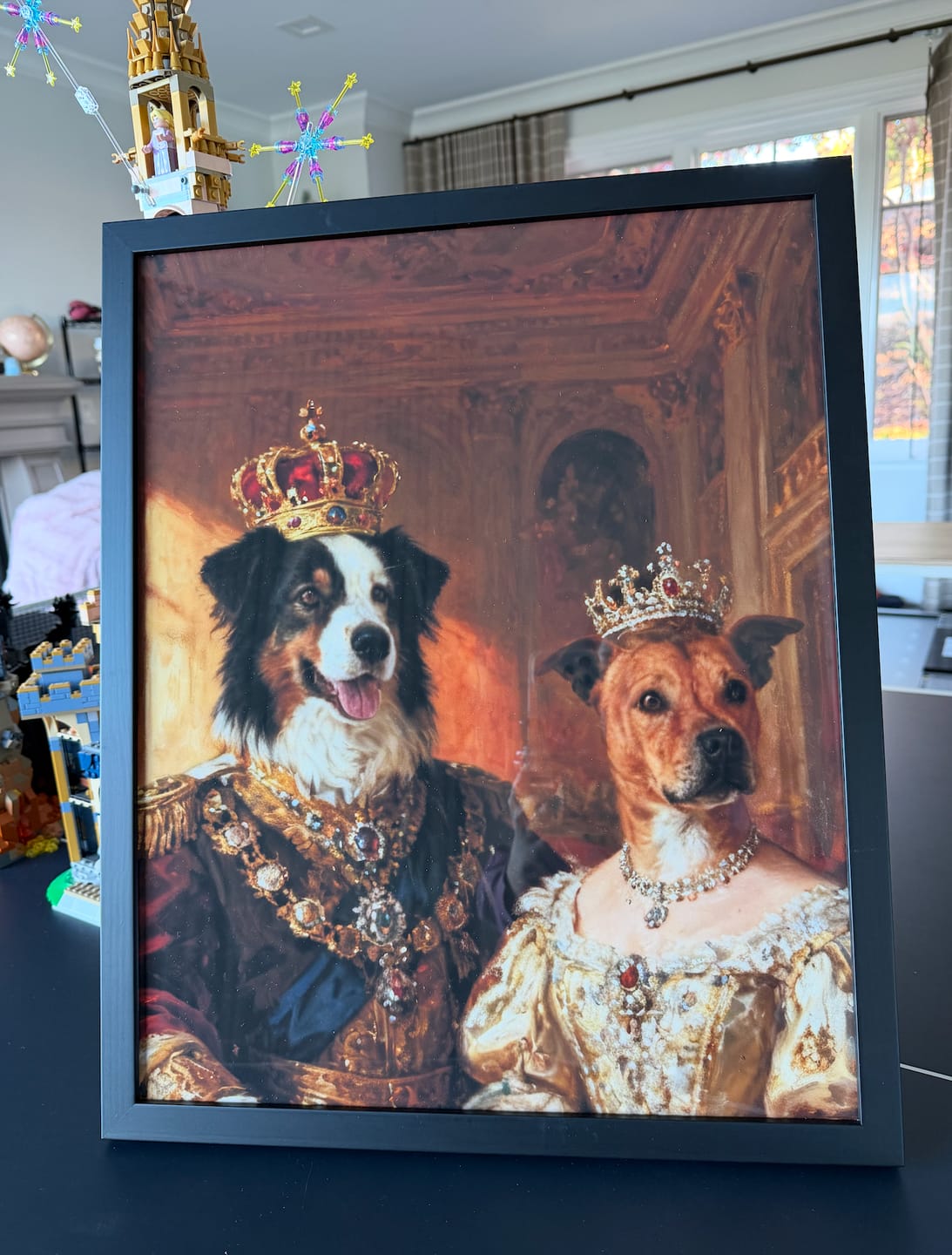Customer photo review of Vintage Royal Custom Two Pet Portrait