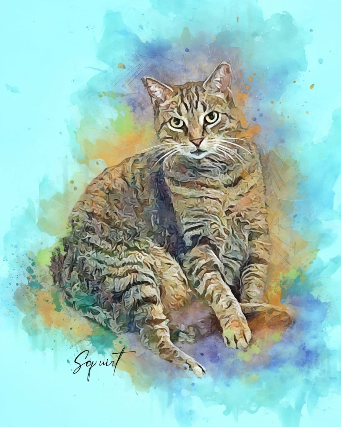 Customer photo review of Pet Art Canvas Print