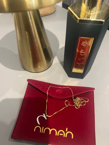 Customer photo review of Pavé Letter Necklace