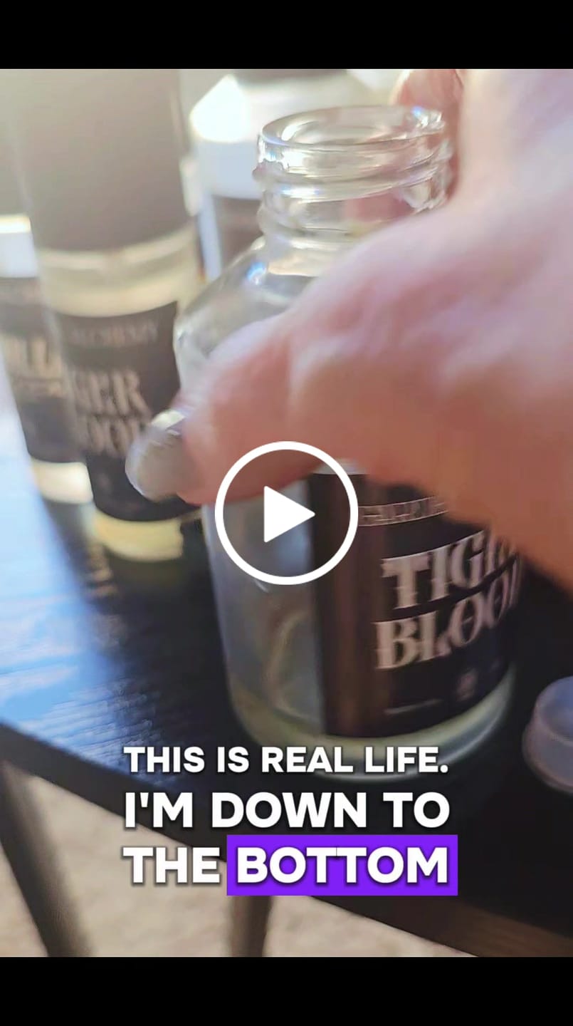 Customer video review of TIGER BLOOD BODY OIL