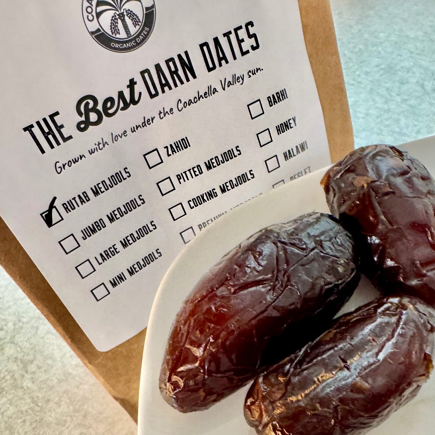 Customer photo review of Organic Rutab Medjool Date Snack Packs