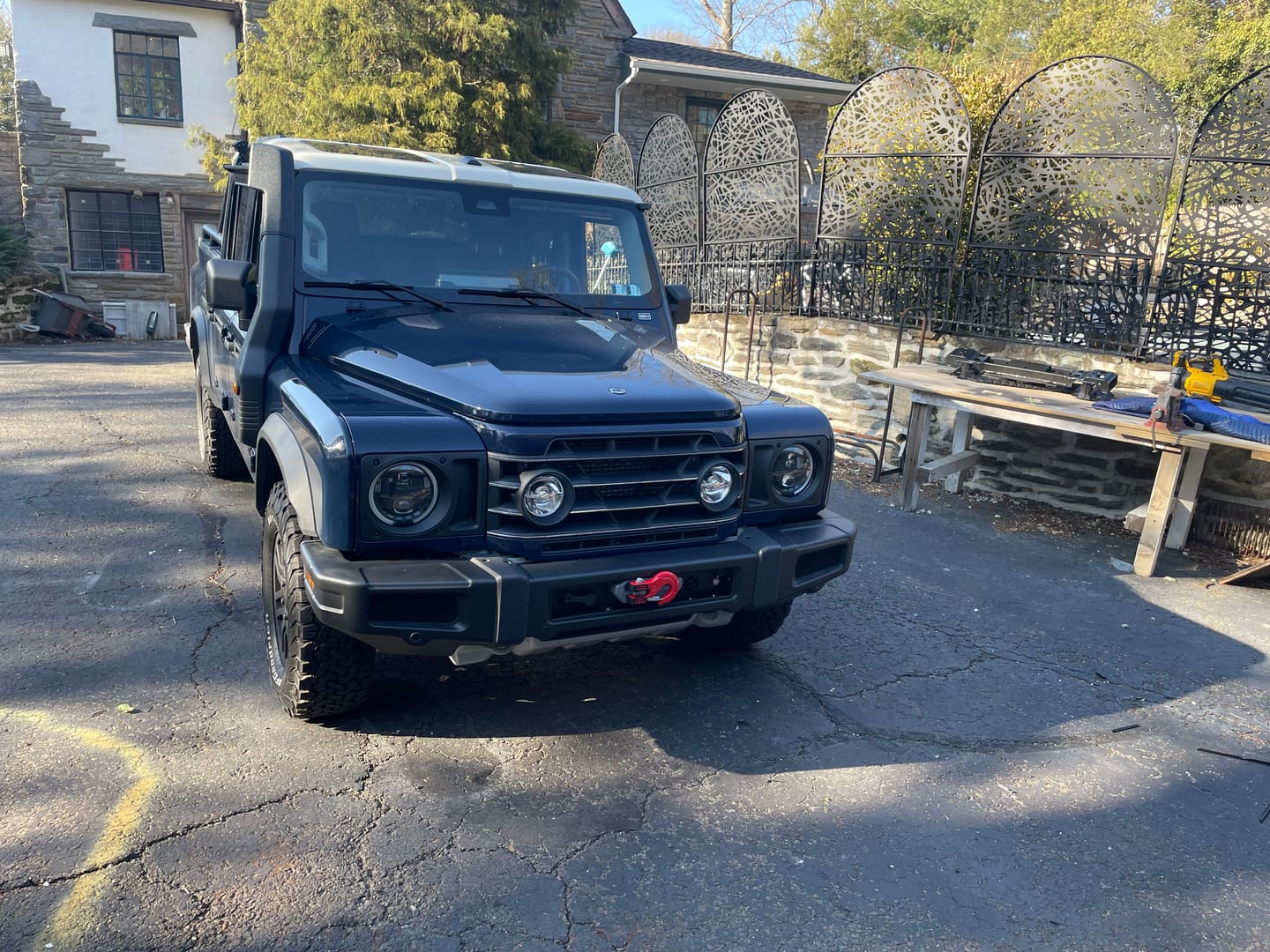 Customer photo review of GP Factor Ineos Grenadier Hidden 12.5K Winch Kit - Synthetic Line