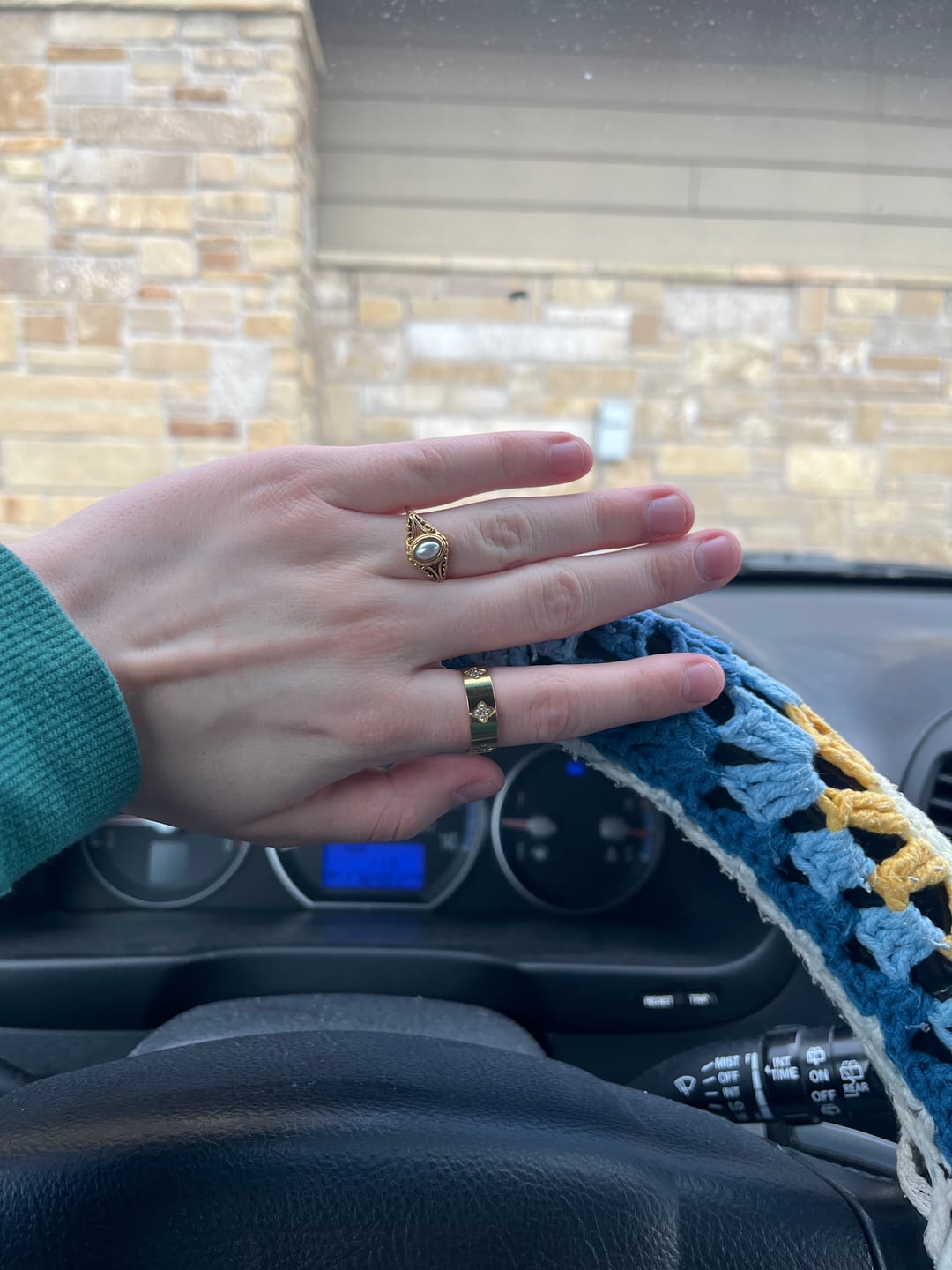 Customer photo review of Vintage Royal Pearl Ring