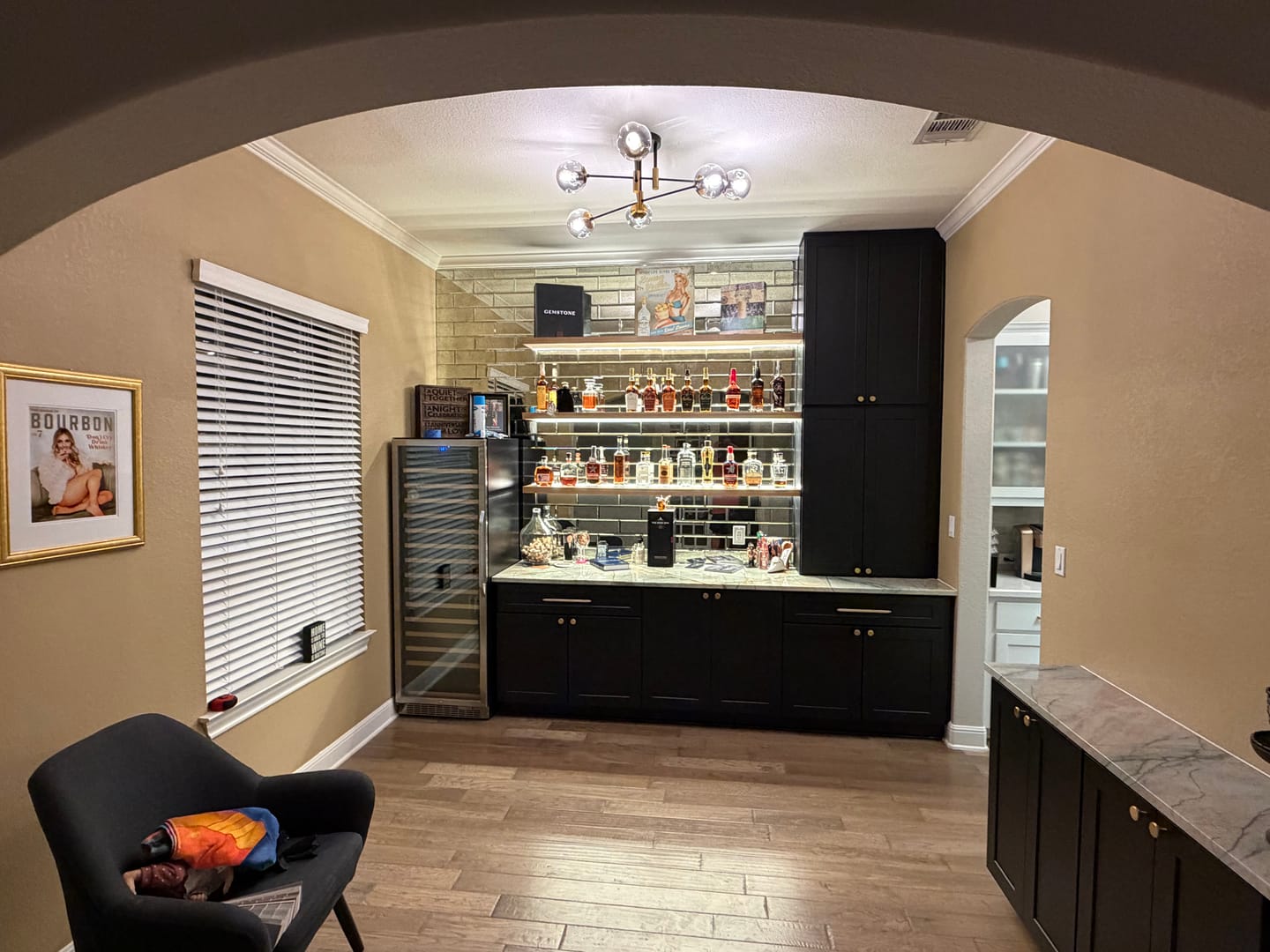 Customer photo review of White Oak Floating Shelves
