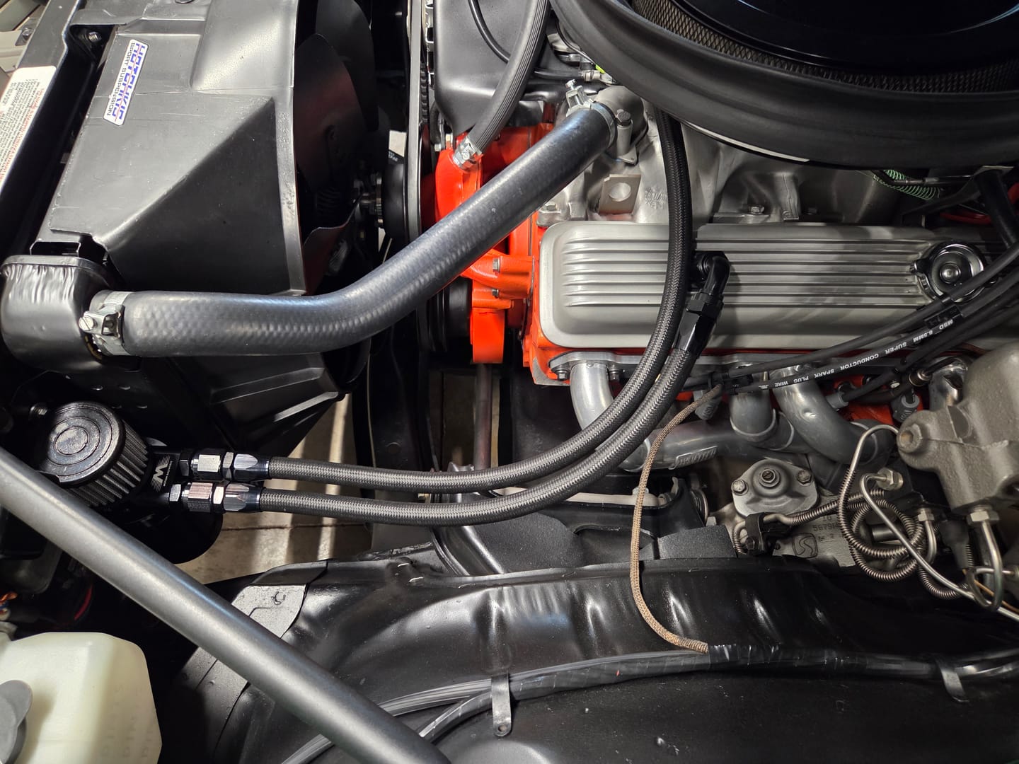Customer photo review of SBC / BBC / SBF Catch Can Kit For 1.22" Push In Grommets
