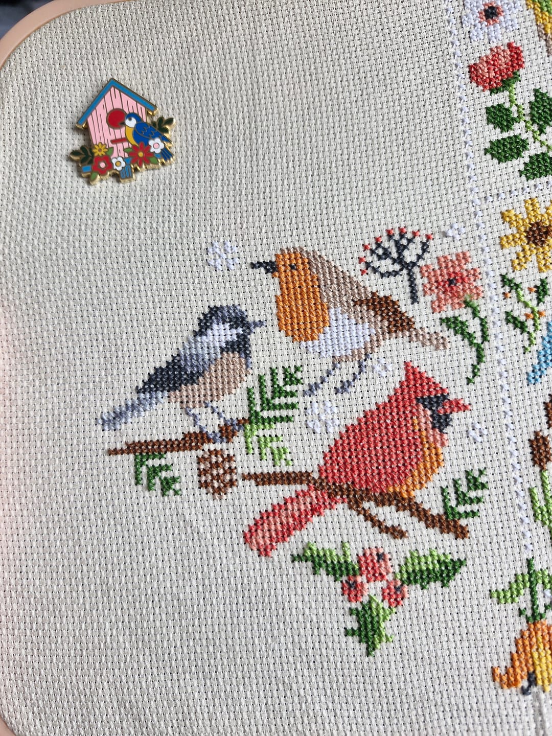 Customer photo review of Song of the Seasons - Cross Stitch Kit