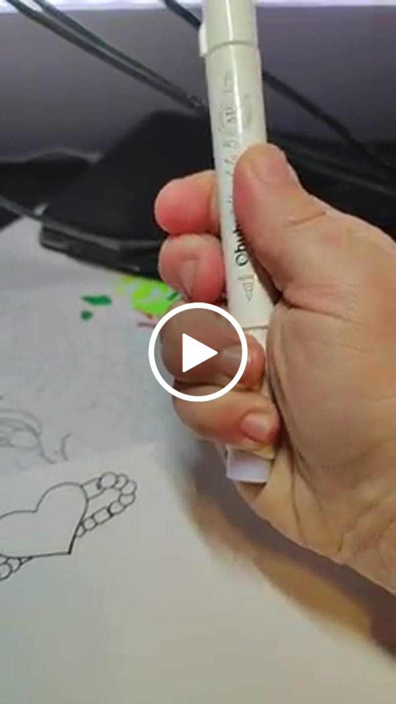 Customer video review of Ohuhu Marker Ink V38 / R24 / V189 Refill for Alcohol marker