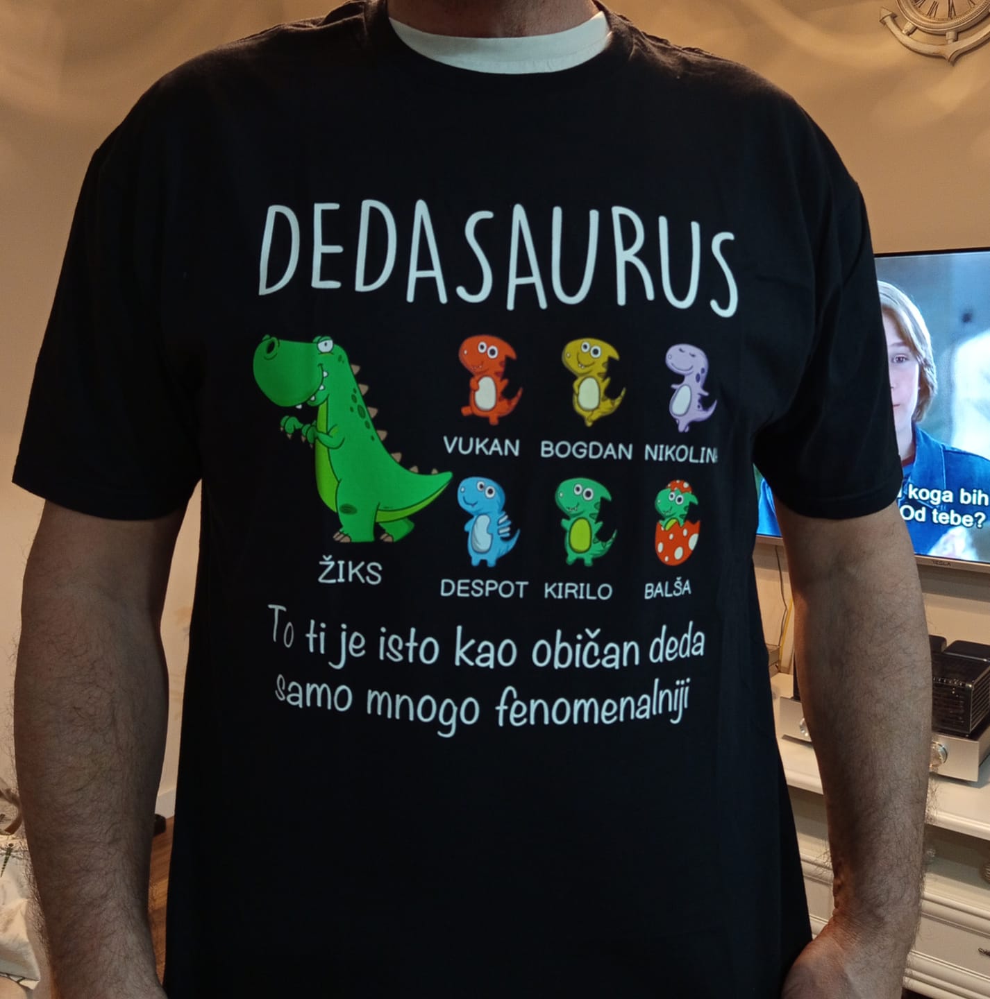Customer photo review of Dedasaurus majica