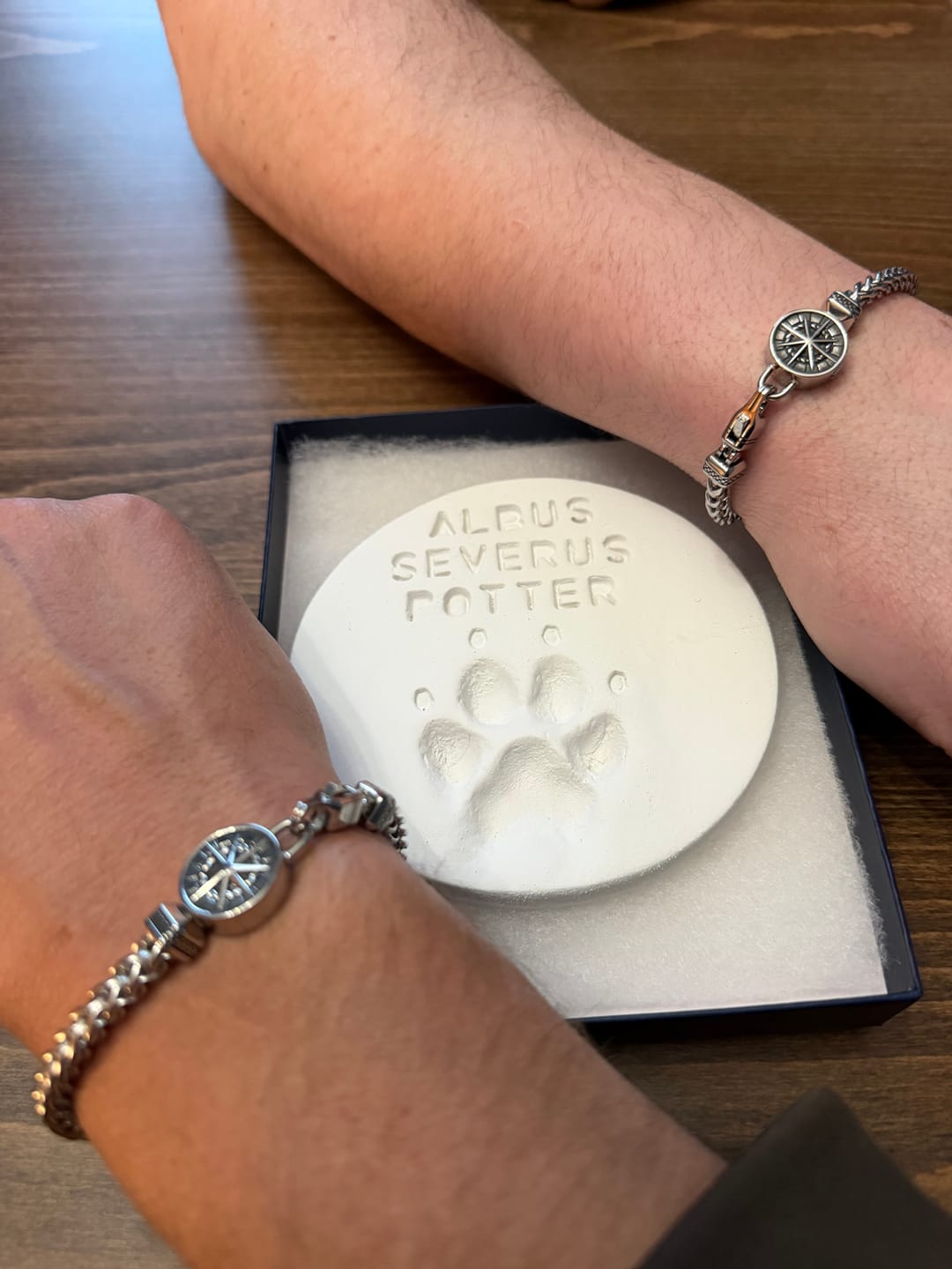 Customer photo review of Compass Urn Bracelet