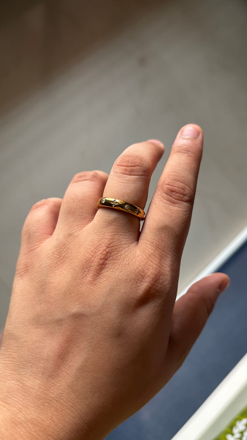Customer photo review of Diamond Studded Ring