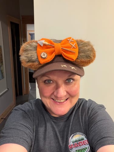 Customer photo review of Turn Mickey Ears into Visor