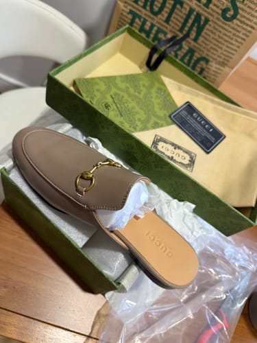 Customer photo review of GG SLIPPER MULES BEIGE