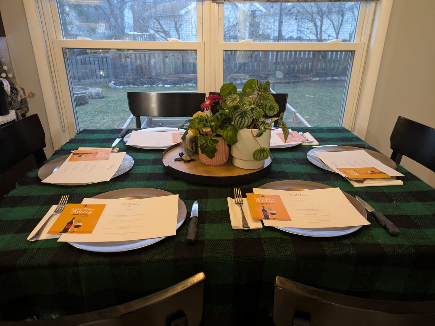 Customer photo review of Replay-able Wine Tasting Murder Mystery Dinner Party Game for Up to 20 Adults – Host Your Own Wine-Themed Game Night – Physical Kit
