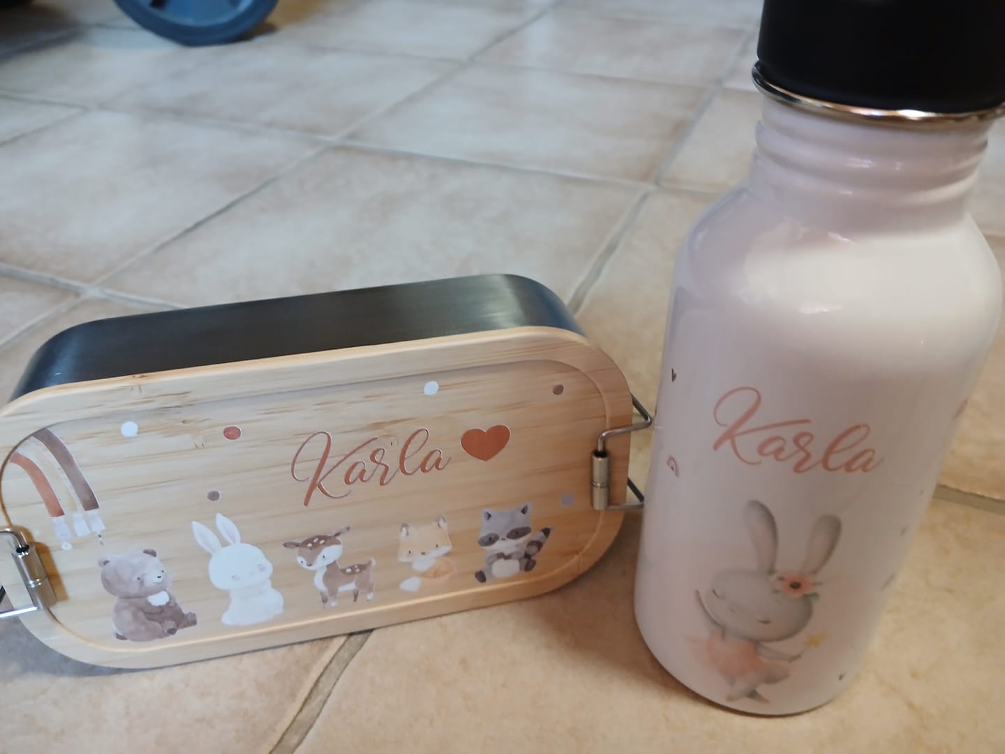Customer photo review of Brotdose Kinder personalisiert - Waldtiere